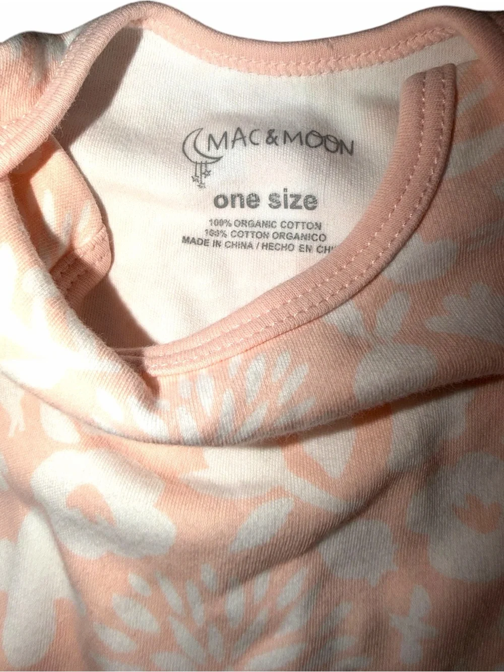 Organic Cotton Baby Sleep Gown Lot Mac & Moon Easy Peasy Floral Newborn 0-3M